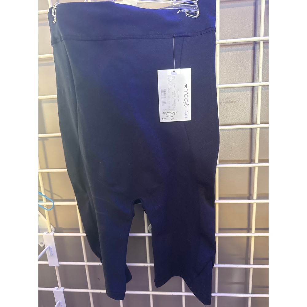 Leonisa Black High Waisted Shapewear Shorts Mid Thigh Shaper 3XL NWT 012807M